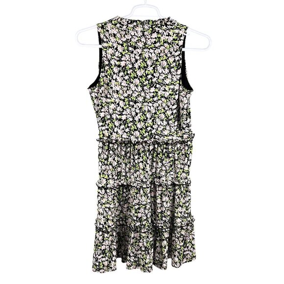 Tommy Hilfiger Womens 8 Ruffle Tiered Daisy Floral Sleeveless Dress Cottagecore - Picture 7 of 16